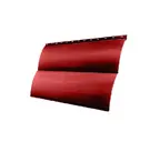 Металлический сайдинг Grand Line Сталь Блок-хаус 0.45 мм PE с пленкой RAL 3003 рубиново-красный