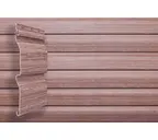 Виниловый сайдинг трехслойный Grand Line Корабельная доска Слим Tundra Рябина 3.00