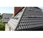 Металлочерепица Grand Line Kvinta plus 0,45 Drap RR 32 Темно-коричневый | c 3D резом