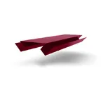 Планка угла внутреннего сложного БХ new 0,45 PE с пленкой RAL 3005 красное вино (2м)