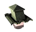 Вентиляционный выход Gerard G 15-45 (пластик), 150х150 мм, forest green (131)