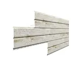 Металлический сайдинг Lбрус-XL-В Металл-Профиль ECOSTEEL Беленый Дуб 14х335