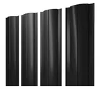 Штакетник Круглый Grand Line 0,5 Satin RAL9005 Черный
