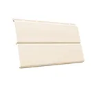 Металлический сайдинг Grand Line ЭкоБрус 0.45 мм 3D Drap RAL 1015 легкий слоновый