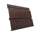 Металлический софит Квадро брус без перфорации 0,45 Print Elite Antique Wood