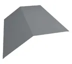 Планка конька плоского 190х190 0,5 Rooftop Matte RAL 7016 антрацитово-серый