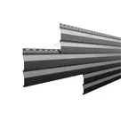 Металлический сайдинг Металл-Профиль PURMAN RAL 9005 Черный темный