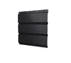 Софит металлический центральная перфорация 0,5 GreenCoat Pural BT, matt с пленкой RR 33 черный (RAL 9005 черный)