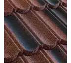 Композитная черепица Метротайл (Metrotile) серия MetroBond, двухцветная, цвет кофейно-серый, 1330х410 мм