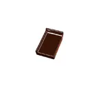 Клинкерный завершающий водоотлив с бортиком левый Terca Dark brown shine, 160*105*30 мм