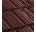 Композитная черепица Метротайл (Metrotile) серия MetroShake II, цвет бордо, 1330х410 мм