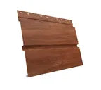 Металлический софит Квадро брус без перфорации 0,45 Print Premium Rowan