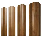 Штакетник для забора М-образный А фигурный Grand Line 0,4 Print Premium Golden Wood Golden Wood