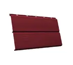Металлический сайдинг Grand Line ЭкоБрус 0.45 мм 3D Drap RAL 3005 красное вино