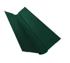 Планка ендовы верхней фигурной 100x100 0,5 Satin с пленкой RAL 6005 зеленый мох