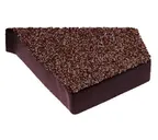 Заглушка Метротайл (Metrotile) для торцевой планки, левая, цвет коричневый, 118х100 мм