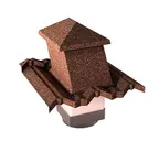 Вентиляционный выход Gerard G 15-45 (пластик), 150х150 мм, chestnut (121)
