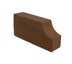 Печной кирпич фигурный полнотелый Lode Brunis F13 гладкий, 250х120х65 мм