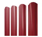 Штакетник Полукруглый Slim фигурный Grand Line 0,45 Полиэстер RAL3003 Рубиново-Красный
