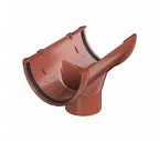 Воронка желоба ТЕХНОНИКОЛЬ ПВХ 125/82, красный