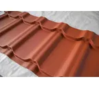 Металлочерепица Grand Line Kvinta Uno 0,5 PurLite Мatt RAL 8004 Терракота