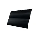 Металлический сайдинг Grand Line Блок-хаус 0.5 мм Satin RAL 9005 черный темный