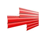 Металлический сайдинг Металл-Профиль ПЭ RAL 3020 Красный насыщенный