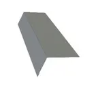 Планка карнизная широкая 100х85 0,45 PE с пленкой RAL 9006 бело-алюминиевый