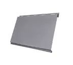 Металлический сайдинг Grand Line Вертикаль 0.45 мм classic Drap ST с пленкой RAL 7004 сигнальый серый