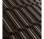 Композитная черепица Метротайл (Metrotile) серия MetroClassic, цвет айрон-барк, 1330х410 мм