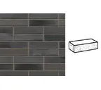 Кирпич клинкерный Muhr 15 Schwarz-bunt Edelglanz рустик, 240х115х52 мм