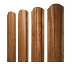 Штакетник Полукруглый Slim фигурный Grand Line 0,45 Print Premium Golden Wood Golden Wood