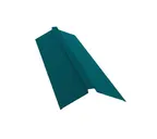 Планка конька фигурного 150x150 0,45 PE с пленкой RAL 5021 водная синь