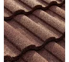 Композитная черепица Метротайл (Metrotile) серия MetroRoman, цвет кофе, 1280х410 мм