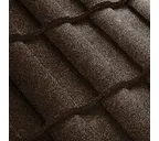 Композитная черепица Метротайл (Metrotile) серия MetroRoman, цвет айрон-барк, 1280х410 мм