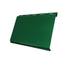 Металлический сайдинг Grand Line Вертикаль 0.45 мм classic Drap ST с пленкой RAL 6005 зеленый мох