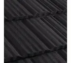 Композитная черепица Метротайл (Metrotile) серия MetroShake II, цвет черный, 1330х410 мм