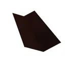 Планка ендовы верхней 145х145 0,45 Drap ST RAL 7016 антрацитово-серый