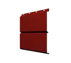 Софит ЭкоБрус без перфорации 0,345 Grand Line 0,5 Satin с пленкой RAL 3011 коричнево-красный