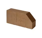 Кирпич облицовочный фигурный полнотелый Lode Brunis F6 гладкий, 250х120х65 мм