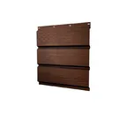 Софит металлический полная перфорация 0,45 Print Elite с пленкой Choco Wood