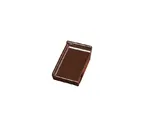 Клинкерный завершающий водоотлив с бортиком левый Terca Dark brown глазурованный, 160*105*30 мм