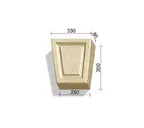Замковый камень White Hills Тиволи 730-02, 350*330/250*80 мм