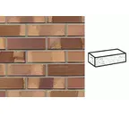 Кирпич клинкерный Muhr 08 KS Lachsrot Kohle Spezial рустик, 250х120х65 мм