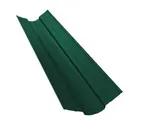 Планка ендовы верхней фигурной 70x70 0,45 PE с пленкой RAL 6005 зеленый мох