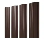 Штакетник Полукруглый Slim Grand Line 0,45 Drap RAL9003 Сигнальный Белый