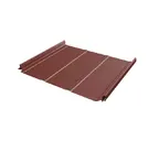 Фальцевая кровля Кликфальц Pro Line Grand Line 0,5 Velur X RAL 3009 Оксидно-Красный