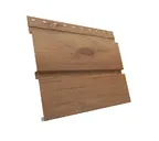 Металлический софит Квадро брус без перфорации 0,45 Print Elite Nutwood