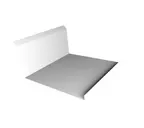 Планка примыкания нижняя 20х122х260х15 0,5 Satin Мatt RAL 7016 серый антрацит