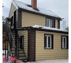 Виниловый сайдинг Альта-Профиль БЛОКХАУС Золотистый 3100x226x1.1